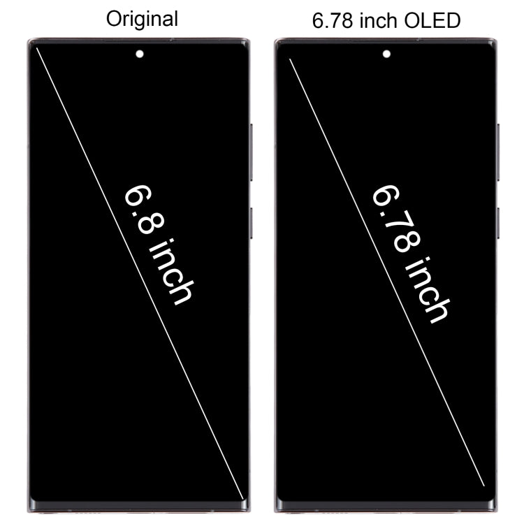 Schermo LCD OLED per Samsung Galaxy S22 Ultra 5G SM-S908B Digitizer Assemblaggio completo con cornice, For Samsung Galaxy S22 Ultra 5G(EU Edition), For Samsung Galaxy S22 Ultra 5G(6.78 inch OLED ), For Samsung Galaxy S22 Ultra 5G