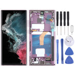 Schermo LCD OLED per Samsung Galaxy S22 Ultra 5G SM-S908B Digitizer Assemblaggio completo con cornice, For Samsung Galaxy S22 Ultra 5G(EU Edition), For Samsung Galaxy S22 Ultra 5G(6.78 inch OLED ), For Samsung Galaxy S22 Ultra 5G
