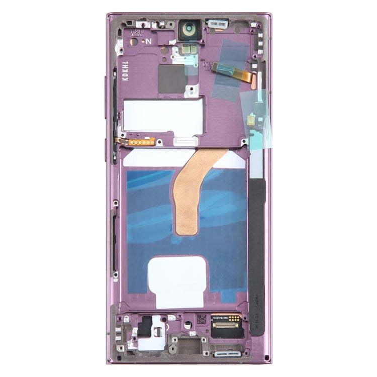 Display OLED + Touch + Frame (Viola) Per Samsung Galaxy S22 Ultra 5G (SM-S908B) SPS6698P 20020