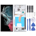 Schermo LCD OLED per Samsung Galaxy S22 Ultra 5G SM-S908B Digitizer Assemblaggio completo con cornice, For Samsung Galaxy S22 Ultra 5G(EU Edition), For Samsung Galaxy S22 Ultra 5G(6.78 inch OLED ), For Samsung Galaxy S22 Ultra 5G