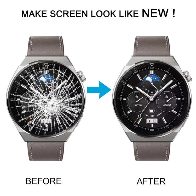 Schermo LCD originale per Huawei Watch GT 3 Pro 46mm Digitizer Assemblaggio completo con cornice, For Huawei Watch GT 3 Pro 46mm(Black)