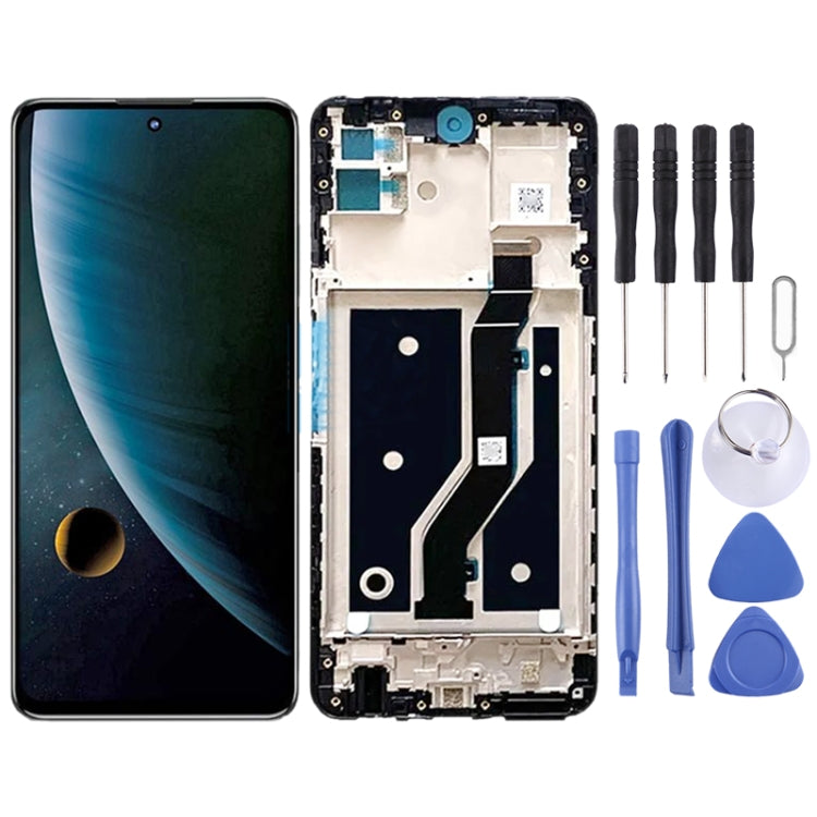 For ZTE Blade V30 9030 A9030 LCD Screen Digitizer Full Assembly with Frame, For ZTE Blade V30 9030 A9030