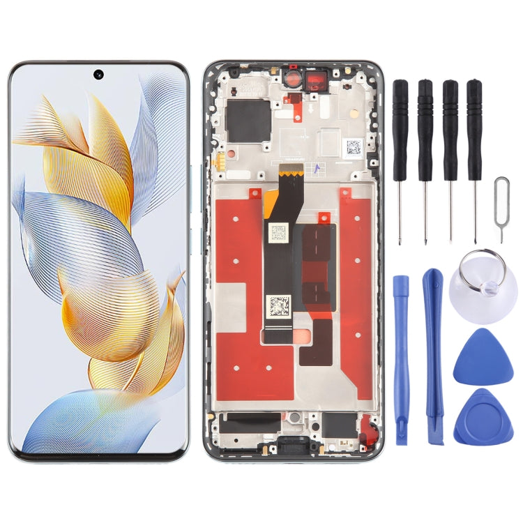 Per Honor 90 digitalizzatore schermo LCD originale assemblaggio completo con cornice, For Honor 90