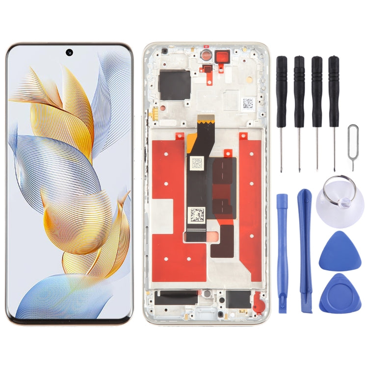 Per Honor 90 digitalizzatore schermo LCD originale assemblaggio completo con cornice, For Honor 90