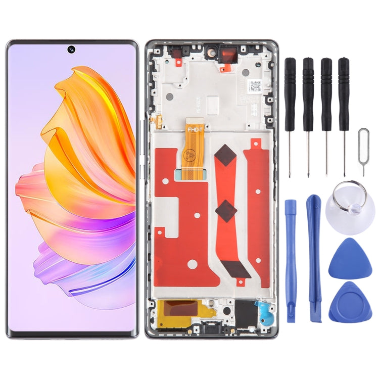 Per Honor 80 SE digitalizzatore schermo LCD originale assemblaggio completo con cornice, For Honor 80 SE