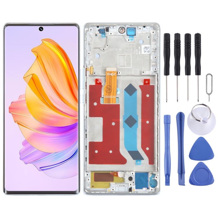 Per Honor 80 SE digitalizzatore schermo LCD originale assemblaggio completo con cornice, For Honor 80 SE