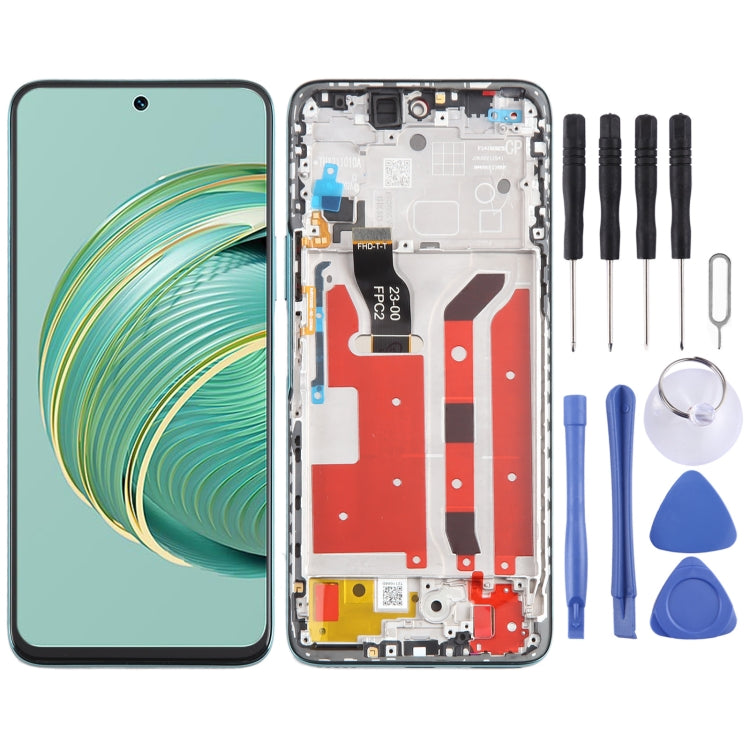 Per Huawei Nova 10z Schermo LCD originale digitalizzatore assemblaggio completo con cornice, For Huawei Nova 10z