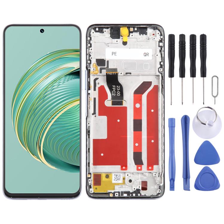 Per Huawei Nova 10z Schermo LCD originale digitalizzatore assemblaggio completo con cornice, For Huawei Nova 10z