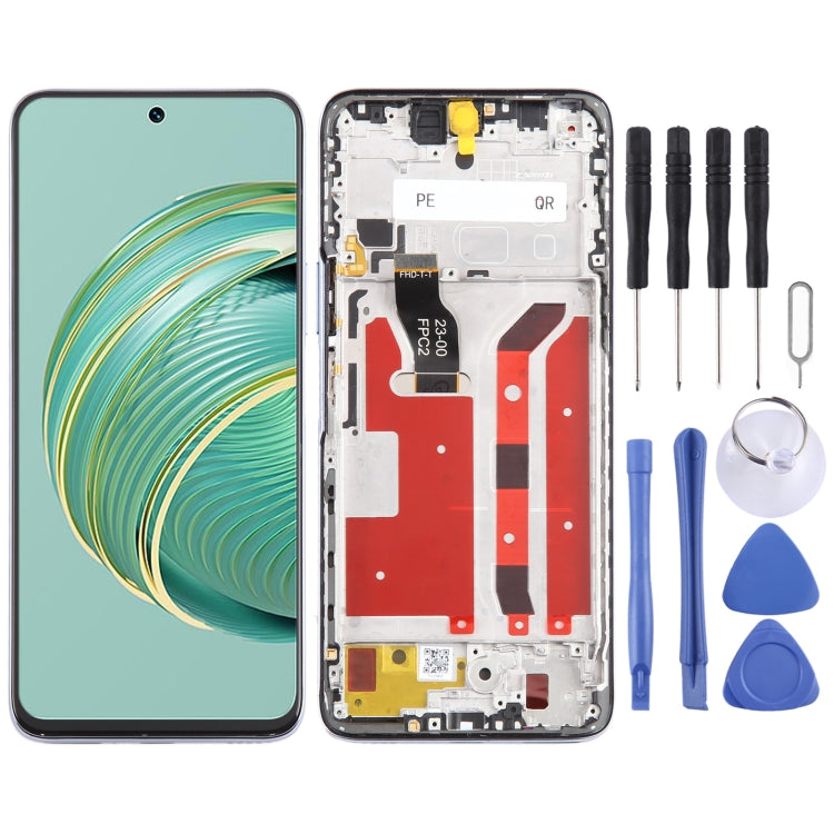 Per Huawei Nova 10z Schermo LCD originale digitalizzatore assemblaggio completo con cornice, For Huawei Nova 10z