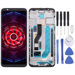 Per ZTE Nubia Red Magic 3 NX627J Digitalizzatore schermo LCD assemblaggio completo con cornice, For ZTE Nubia Red Magic 3