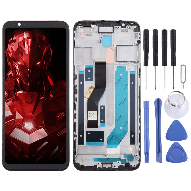 Per ZTE Nubia Red Magic 3s LCD Screen Digitizer assemblaggio completo con cornice, For ZTE Nubia Red Magic 3s