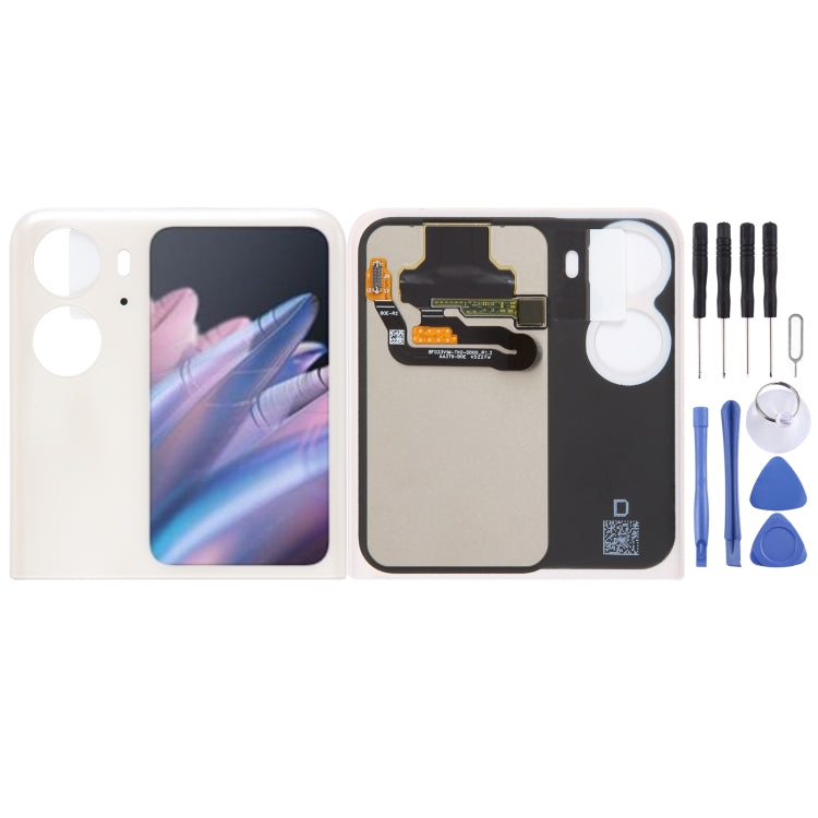 Schermo secondario LCD originale per OPPO Find N2 Flip con assemblaggio completo di digitalizzatore, For OPPO Find N2 Flip(Secondary Screen), For OPPO Find N2 Flip (Black), For OPPO Find N2 Flip (Purple)