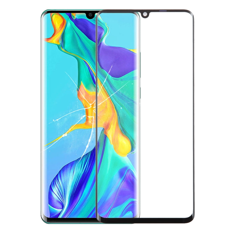 Per Huawei P30 Pro Lente in vetro esterna originale per schermo anteriore con adesivo OCA otticamente trasparente, For Huawei P30 Pro