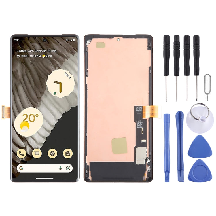 Per Google Pixel 7 Pro GP4BC GE2AE digitalizzatore schermo LCD OLED assemblaggio completo con cornice, For Google Pixel 7 Pro