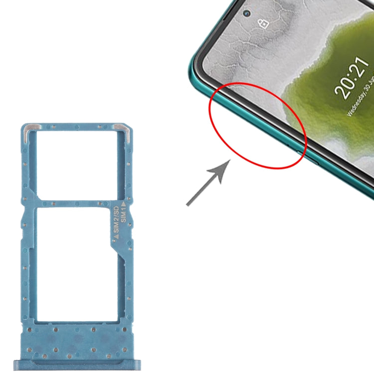 Per Nokia X10 Vassoio SIM + SIM / Micro SD originale, For Nokia X10