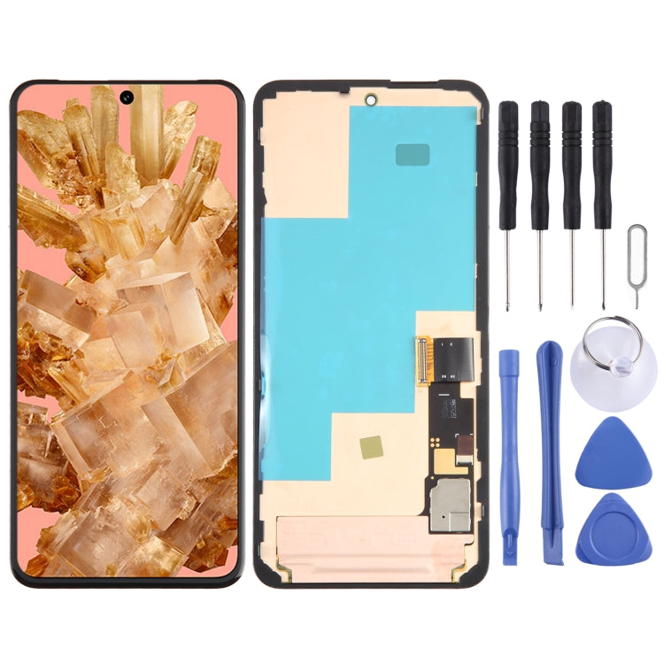 Per Google Pixel 8 GKWS6 G9BQD Schermo LCD originale con digitalizzatore assemblaggio completo con cornice, For Google Pixel 8