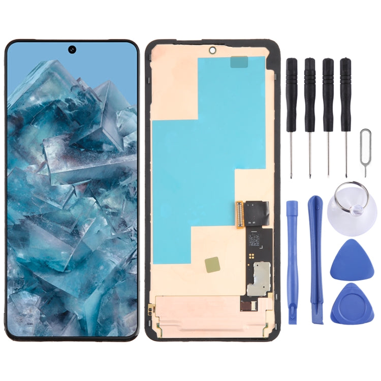 Per Google Pixel 8 Pro GC3VE G1MNW digitalizzatore schermo LCD originale assemblaggio completo con cornice, For Google Pixel 8 Pro