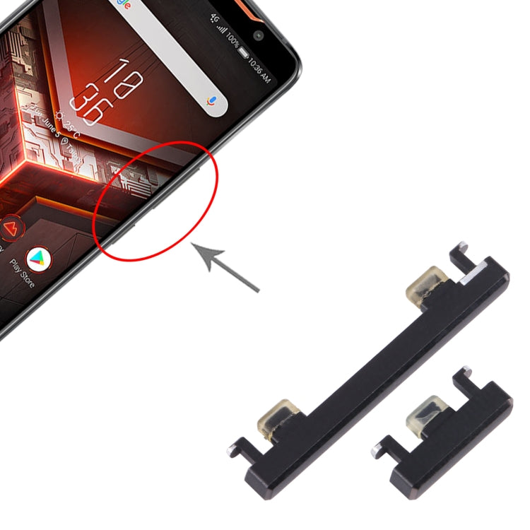Per Asus ROG Phone II 1Imposta pulsante di accensione + pulsante di controllo volume, For Asus ROG Phone II