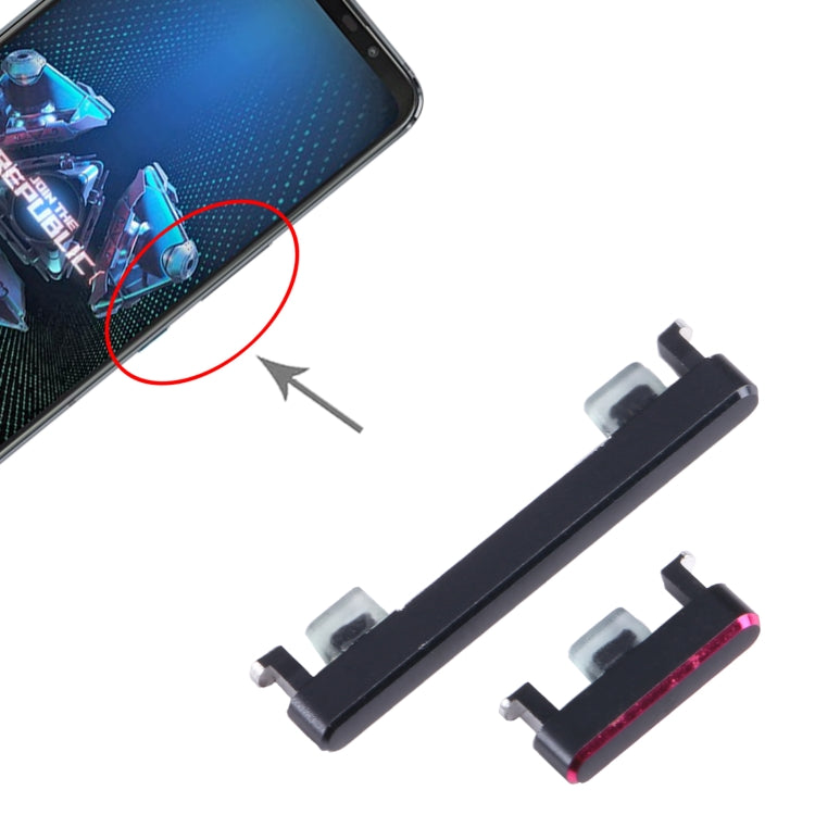 Per Asus ROG Phone 5 ZS673KS 1 set pulsante di accensione + pulsante di controllo volume, For Asus ROG Phone 5