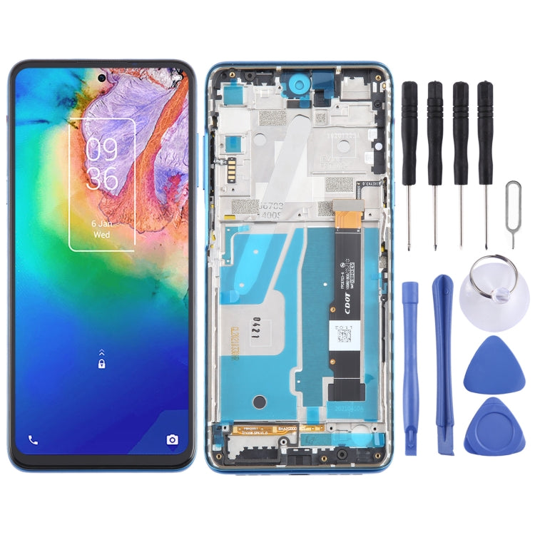 Per TCL 20 5G OEM LCD Screen Digitizer assemblaggio completo con cornice, For TCL 20 5G