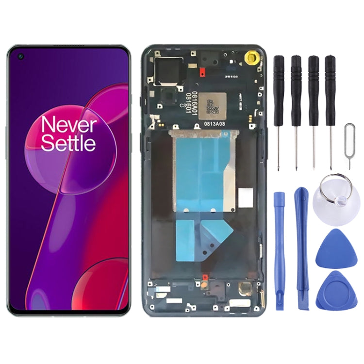 Per OnePlus 9RT 5G MT2110 AMOLED digitalizzatore schermo LCD originale assemblaggio completo con cornice, For OnePlus 9RT 5G