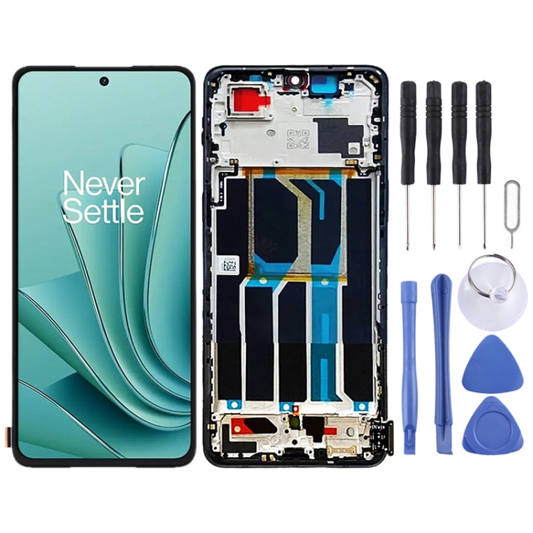 Per OnePlus Ace 2V PHP110 digitalizzatore schermo LCD originale assemblaggio completo con cornice, For OnePlus Ace 2V