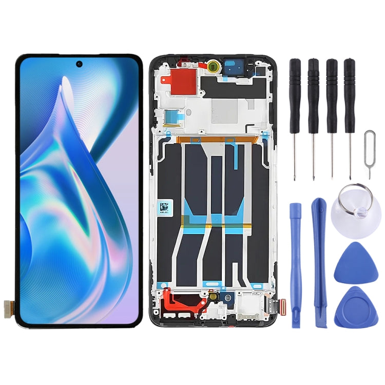Per OnePlus Ace PGKM10 digitalizzatore schermo LCD assemblaggio completo con cornice, For OnePlus Ace