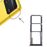 For Xiaomi Poco M4 Pro SIM Card Tray + SIM Card Tray + Micro SD Card Tray, For Xiaomi Poco M4 Pro, For Xiaomi Poco M4 Pro(Baby Blue)
