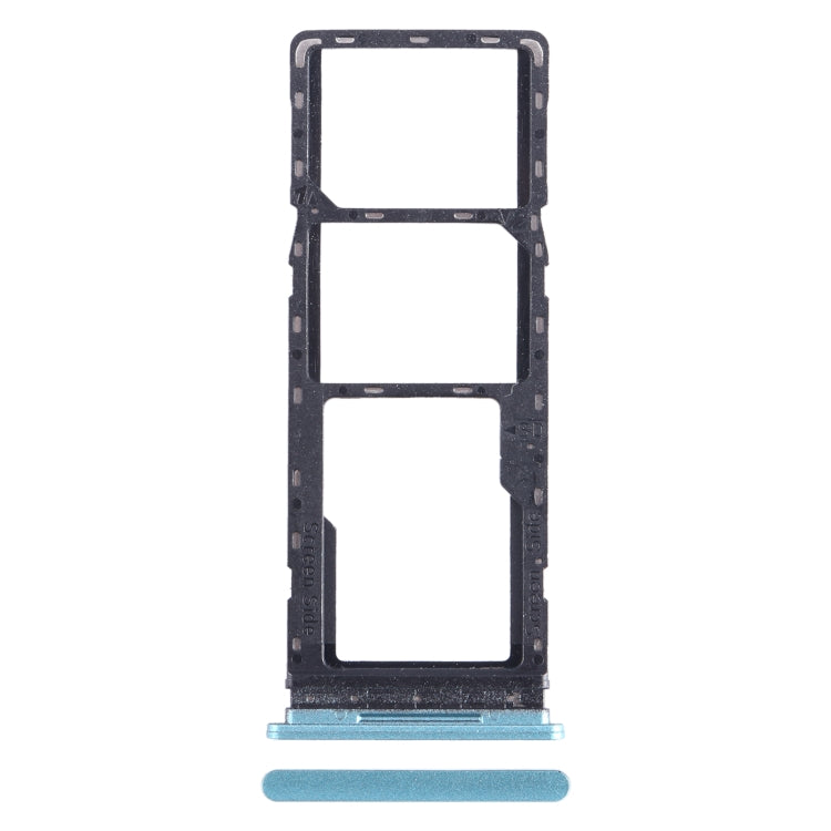 For Tecno Spark 8C KG5k SIM Card Tray + SIM Card Tray + Micro SD Card Tray, For Tecno Spark 8C