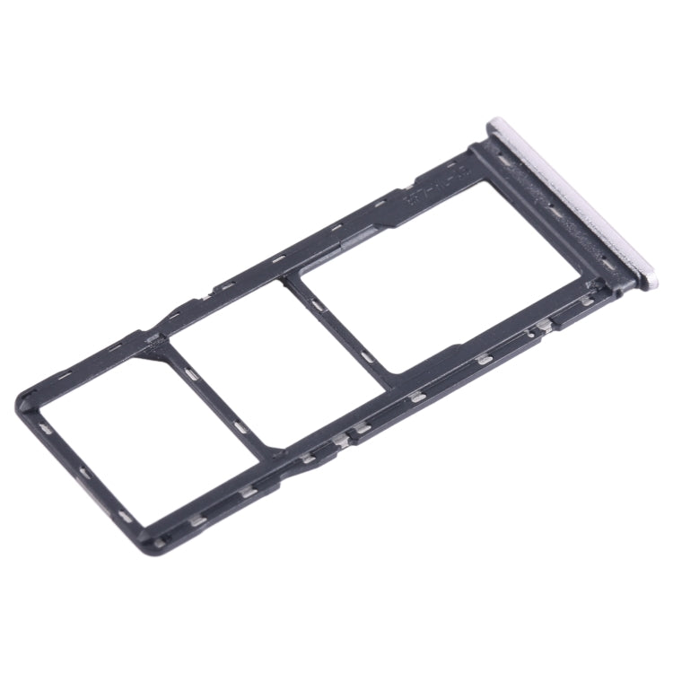 For Tecno Pop 7 Pro BF7 SIM Card Tray + SIM Card Tray + Micro SD Card Tray, For Tecno Pop 7 Pro