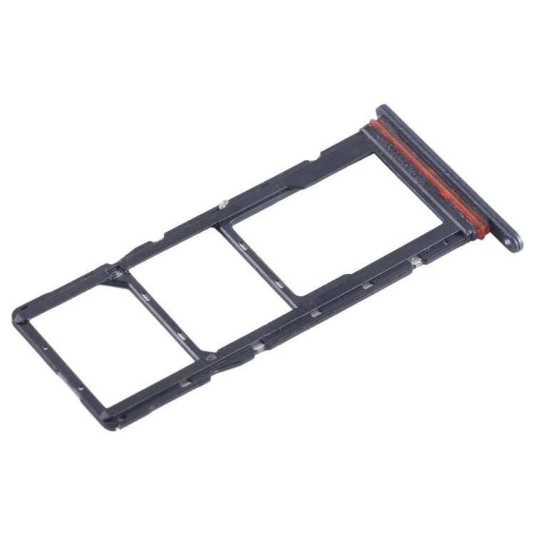 For Tecno Pop 7 BF6 SIM Card Tray + SIM Card Tray + Micro SD Card Tray, For Tecno Pop 7