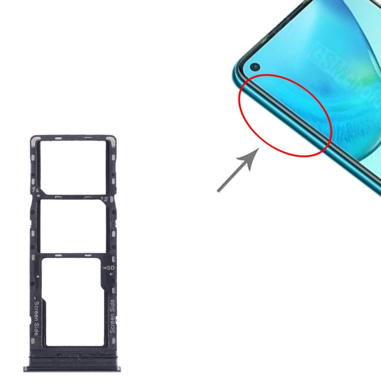 Per Infinix Note 8i X683 Vassoio scheda SIM + Vassoio scheda SIM + Vassoio scheda micro SD, For Infinix Note 8i
