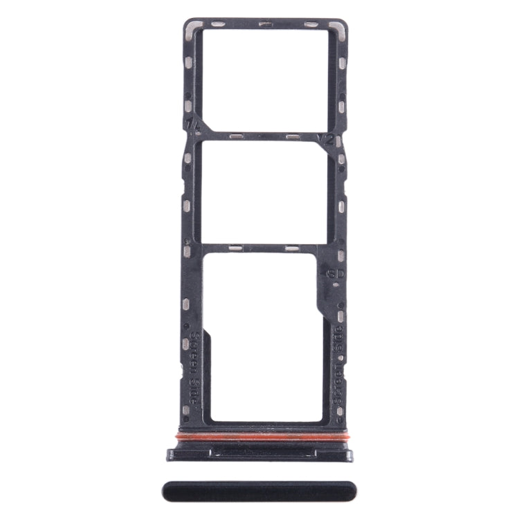 For Infinix Hot 10i X659B SIM Card Tray + SIM Card Tray + Micro SD Card Tray, For Infinix Hot 10i