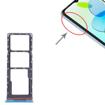 For Infinix Smart 6 X6511B SIM Card Tray + SIM Card Tray + Micro SD Card Tray, For Infinix Smart 6