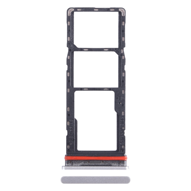 For Infinix Hot 12 X6817 SIM Card Tray + SIM Card Tray + Micro SD Card Tray, For Infinix Hot 12