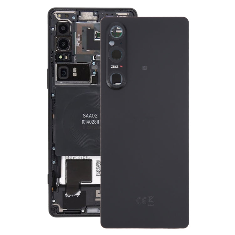 Per Sony Xperia 1 V Cover posteriore batteria originale con copriobiettivo fotocamera, For Sony Xperia 1 V(with Camera Lens)