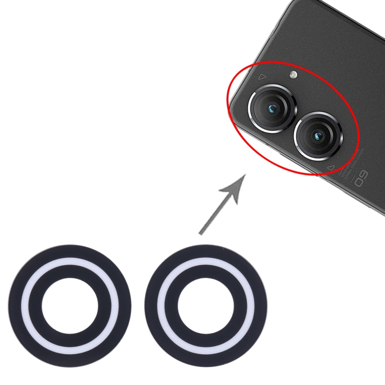 For Asus ZenFone 9 ZS696KS AI2202 Rear Camera Lens, For Asus ZenFone 9