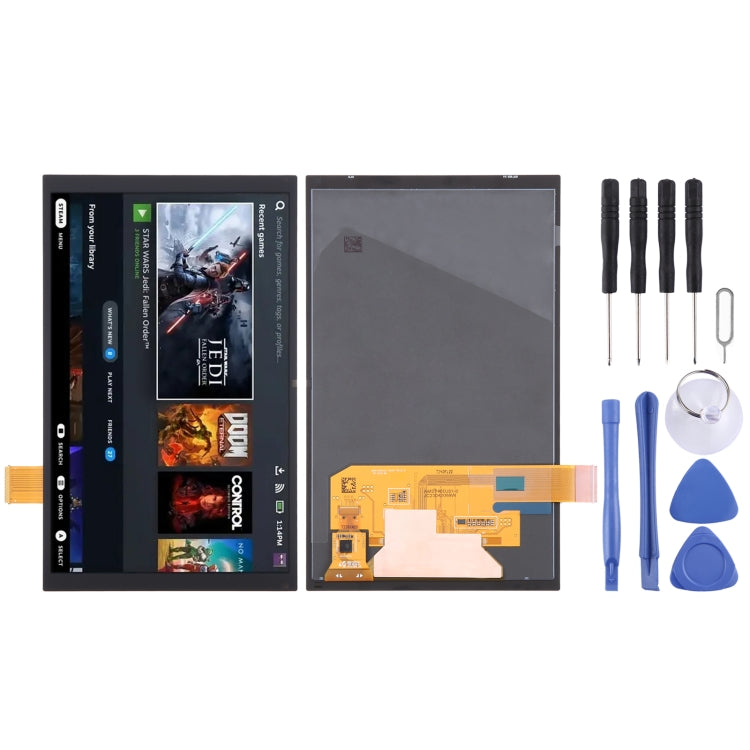 For Steam Deck 2 Original Matte Version LCD Screen with Digitizer Full Assembly, For Steam Deck OLED (Matte Version)