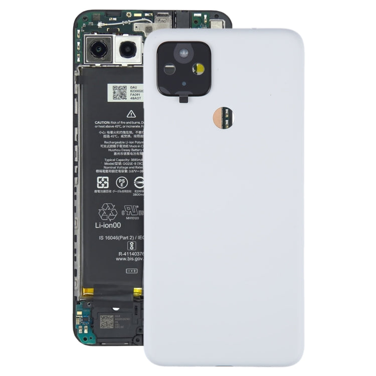 For Google Pixel 4A 5G Battery Back Cover with Camera Lens Cover, For Google Pixel 4A 5G