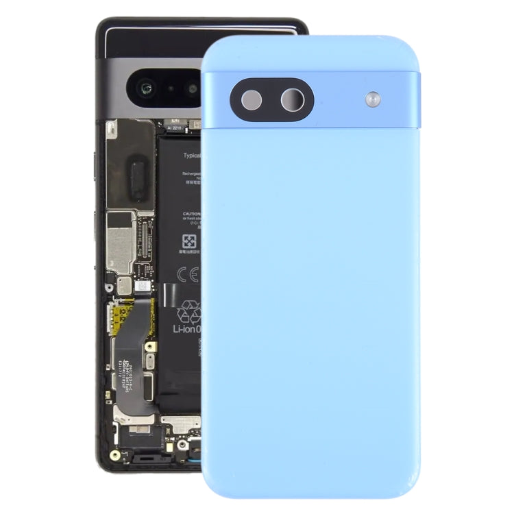 Per la copertura posteriore della batteria di Google Pixel 8A con copriobiettivo della fotocamera, For Google Pixel 8A (Green), For Google Pixel 8A (Blue)