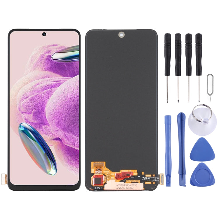 Per Xiaomi Redmi Note 12S AMOLED Materiale Schermo LCD originale e digitalizzatore assemblaggio completo, For Xiaomi Redmi Note 12S(AMOLED Original)