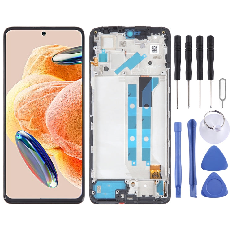 For Xiaomi Redmi Note 12 Pro 4G OLED Material LCD Screen Digitizer Full Assembly with Frame, For Xiaomi Redmi Note 12 Pro 4G(OLED )