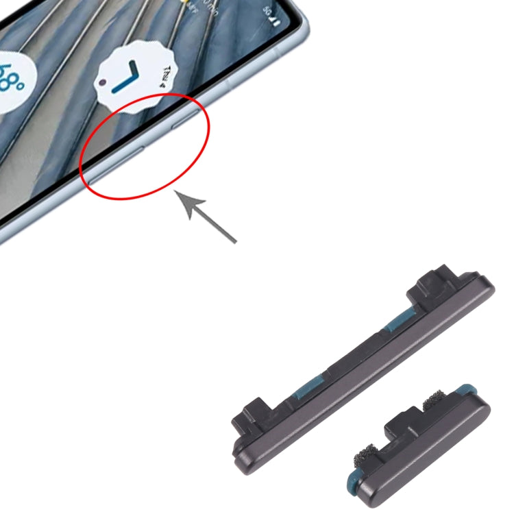 Per Google Pixel 7A Pulsante di accensione + pulsante di controllo del volume, For Google Pixel 7A