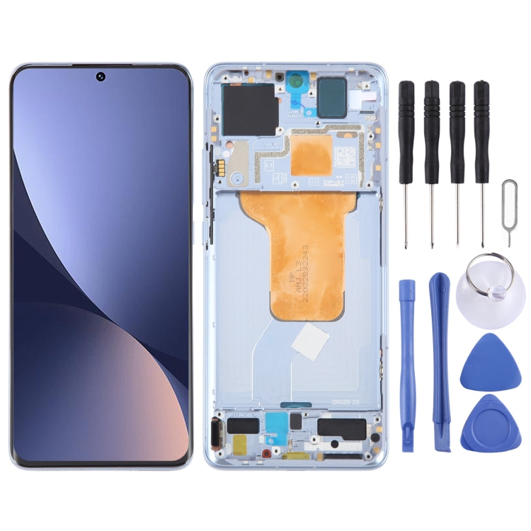 Per Xiaomi 12S digitalizzatore schermo LCD in materiale AMOLED originale assemblaggio completo con cornice, For Xiaomi 12S(Original)