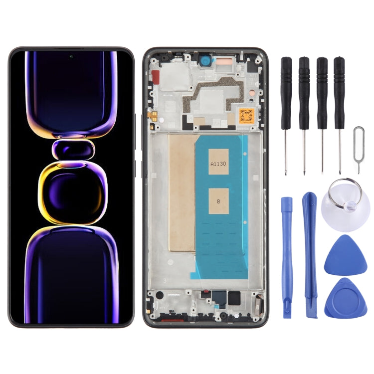 Per Xiaomi Redmi K60 Digitalizzatore schermo LCD in materiale OLED originale assemblaggio completo con cornice, For Xiaomi Redmi K60 (Original)