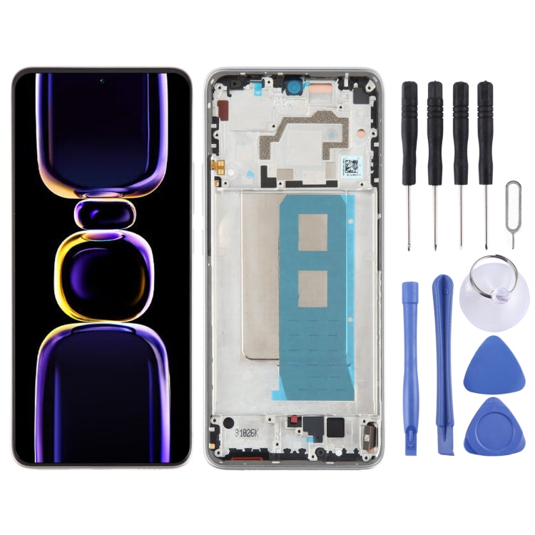 Per Xiaomi Poco F5 Pro Digitalizzatore schermo LCD in materiale AMOLED originale assemblaggio completo con cornice, For Xiaomi Poco F5 Pro (Original)