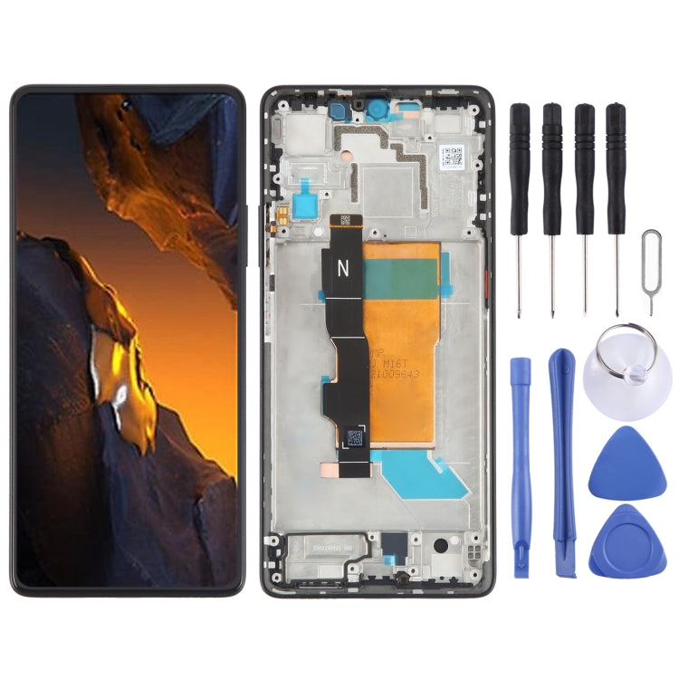 For Xiaomi Poco F5 Original AMOLED Material LCD Screen Digitizer Full Assembly with Frame, For Xiaomi Poco F5 (Original)