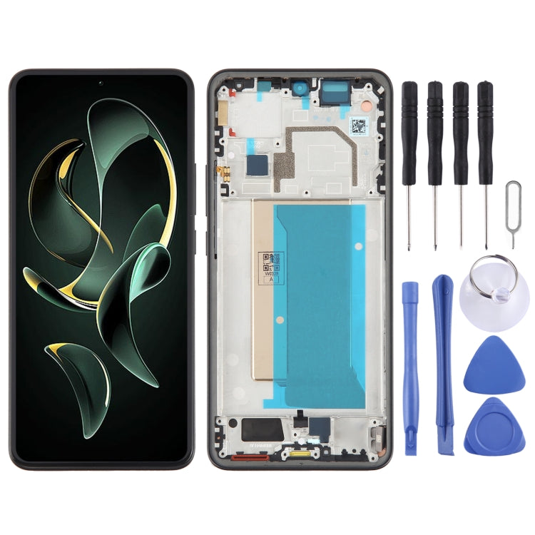 Per Xiaomi Redmi K60 Ultra originale AMOLED materiale LCD Screen Digitizer assemblaggio completo con cornice, For Xiaomi Redmi K60 Ultra (Original)