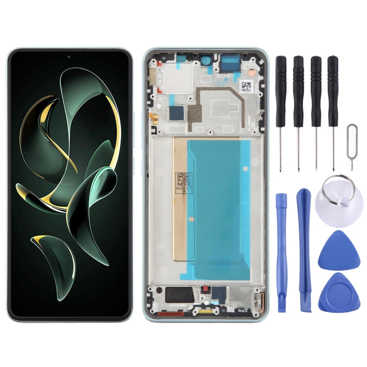 Per Xiaomi 13T Pro Digitalizzatore schermo LCD in materiale AMOLED originale assemblaggio completo con cornice, For Xiaomi 13T Pro (Original)