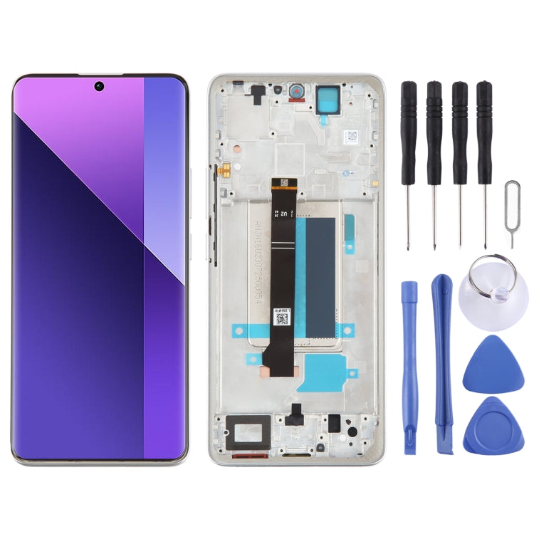 Per Xiaomi Redmi Note 13 Pro + digitalizzatore schermo LCD in materiale AMOLED originale assemblaggio completo con cornice, For Xiaomi Redmi Note 13 Pro+(Original)